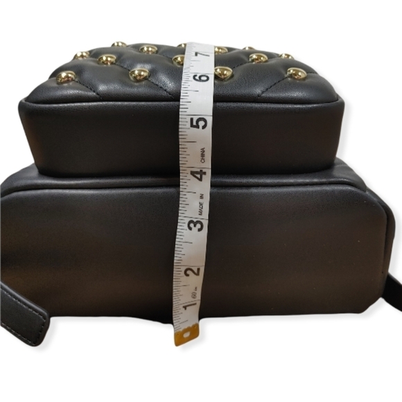 Love Moschino Black Vegan Leather Studded Backpack main image 5